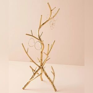 Anthropologie Golden Branch Jewelry Stand